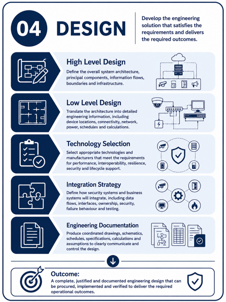 Design phase of the Security Design Process